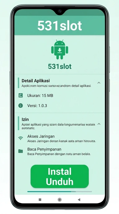 Tampilan halaman APK 531slot