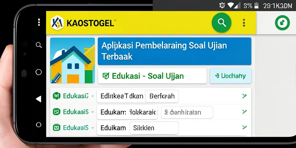 Tampilan antarmuka KAOSTOGEL yang menarik dan fungsional.