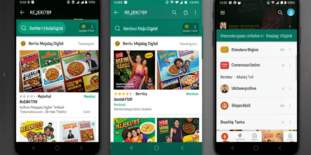 Tampilan antarmuka aplikasi REJEKI789 yang modern dan intuitif.