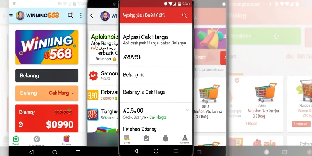 Tampilan antarmuka WINNING568 yang sederhana dan efektif untuk Cek Harga.